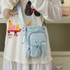 New messenger bag women's bag simple bow small square bag casual going out mobile phone bag water cup bag tide