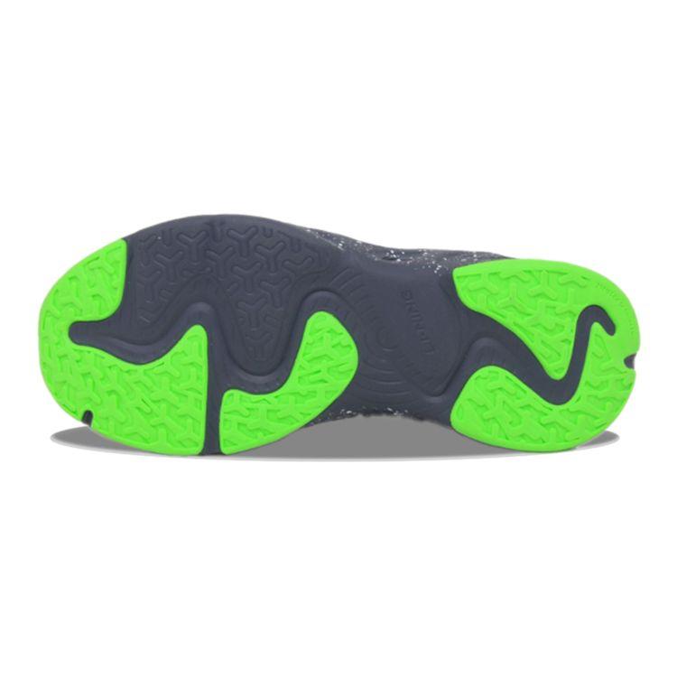 Li Ning Comfortable Versatile Non-Slip Shock-Absorbing Wear-Resistant Lightweight Casual Shoes Kids Sneakers Black Gray Green YKCS120-11