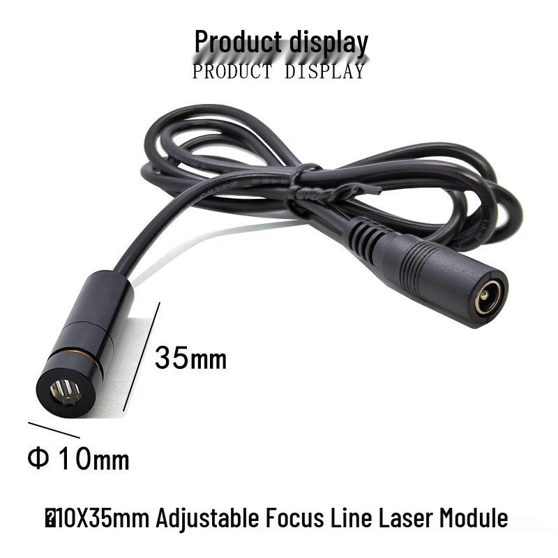 650nm 10mW Red Line Laser Module with Adjustable Focus, 10X35mm