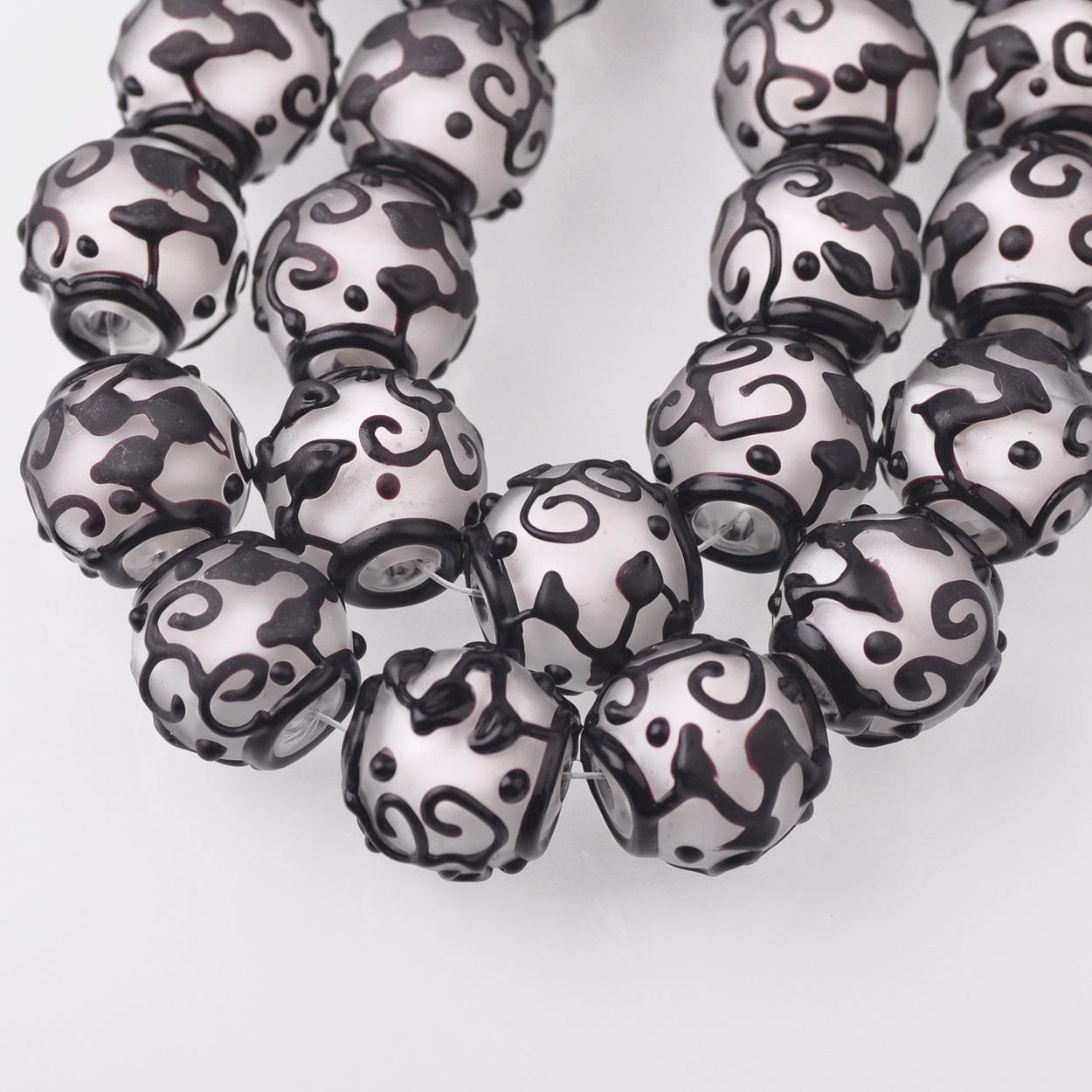 

5 шт. Великі круглі 18 мм матові скляні намистини ручної роботи для DIY ремесел, аксесуари для виготовлення ювелірних виробів 18mm-5pcs