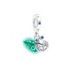 Pandora Glow-in-the-dark Hermit Crab Sterling Silver Pendant Women's Blue 792700C01