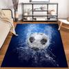 Soccer Ball Splash Design Rug - Non-slip Rug Suitable for Living Room and Bedroom Sofas