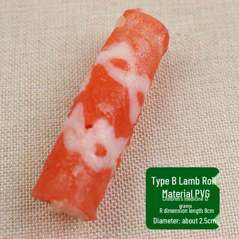 

Simulation Meat Model: Beef, Lamb, Pork, Chicken, Salmon Rolls - Fake Meat Photography Props