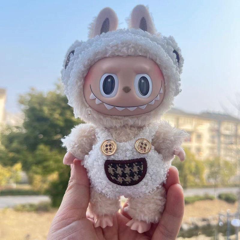 17cm La Boo Boo Blind Box Dinosaur & Shark Keychain In Cute Bee Costume