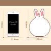 Silicone LED Night Light, Cute Rabbit Nursery Lamp, Tap Control 7-Color Breathing Light for Children, USB Rechargeable