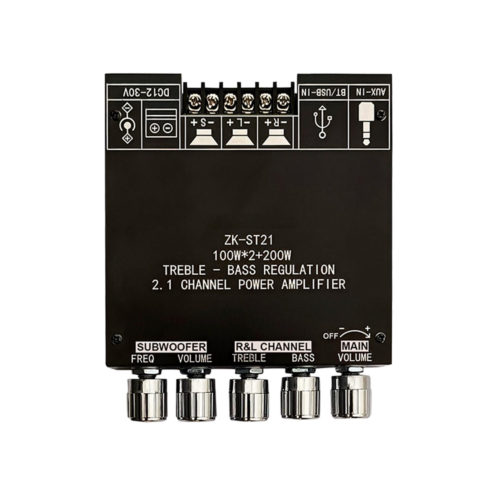 

1PCS TPA3221 Audio Amplifier Board 100W+100W+200W Subwoofer 2.1 Channel Bluetooth-compatible Amplifier Board B
