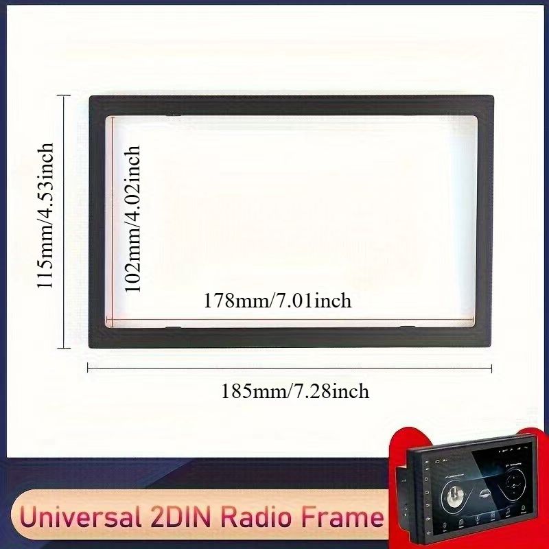 Vehicle Radio Fascia 9/10 Inch Frame Switch To 7 Inch 2 Din Car Radio Fascia Auto Audio Dash Kit Installation Frame Trim Bezel