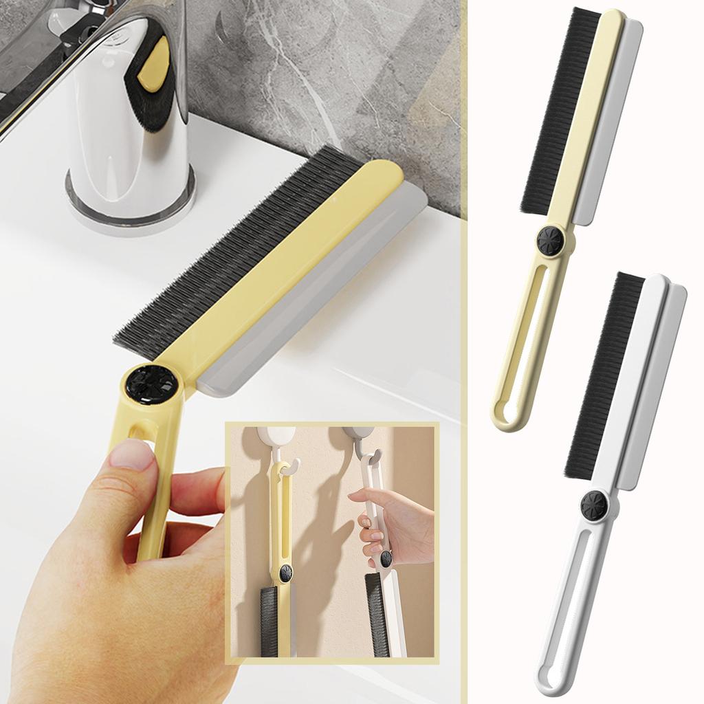 Hard Rotating Cleaning Brush With Scraper, Multifunctional Cleaning Brush For Grout Toilet Scrub Shower Skinny Cleaning Tools For Household