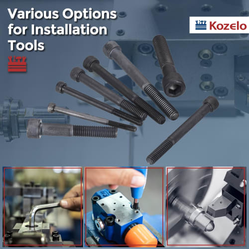 Kozelo 10pcs M5 x 60mm Alloy Steel Hex Socket Head Machine Screws, Partially Threaded, Cap Screws, Black Oxide, Grade 12.9, Internal Hex Socket Head S