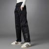 Adidas Originals Trefoil Patchwork Side Open Button Retro Sports Long Pants Casual Pants Women Bottoms Black H22761