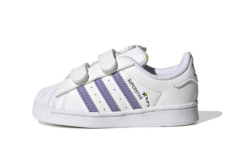 

Adidas Originals Slip Resistant Abrasion Resistant Low top Skateboard Shoes White Purple Infant And Toddler HP6219 23