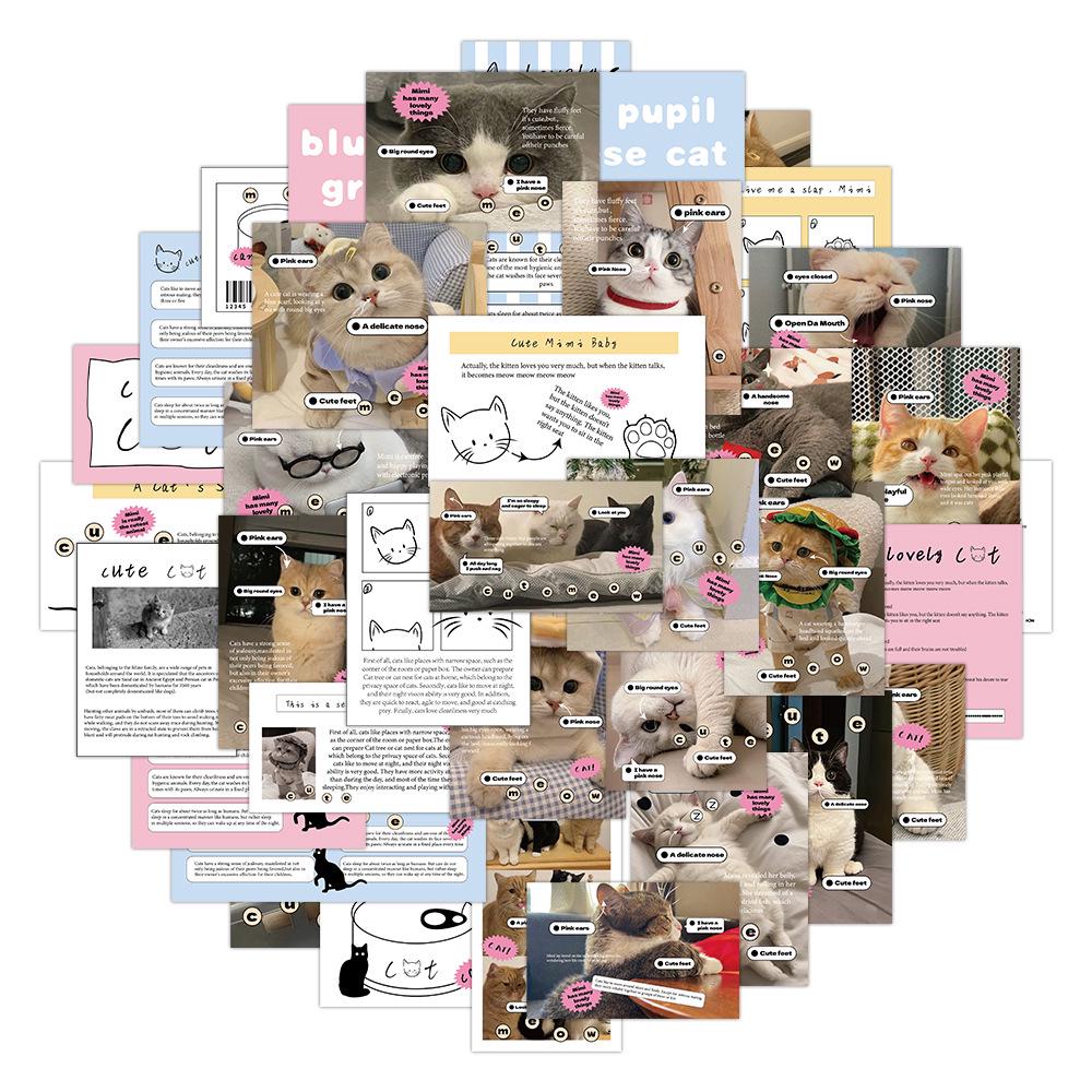 60-Piece Cute Animal Graffiti Sticker Set for Phone Cases, Water Bottles, and Laptops