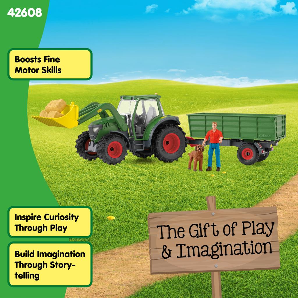Schleich Farm World Tractor and Trailer 42608