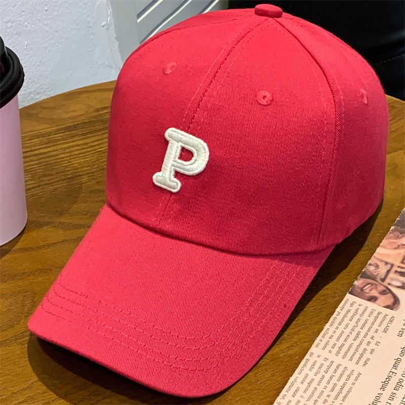 Letter P The Embroidery Mens Summer Sun Protection Baseball Cap Breathable Hat