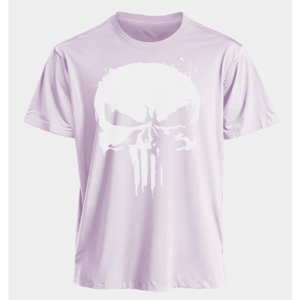 Men's and Women's T-shirts Punisher Summer American Spring and Autumn Basic Loose Sporty Punk Oversized Short-sleeved