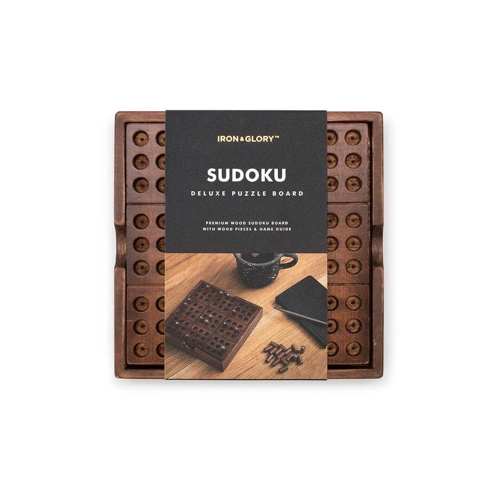 Iron And Glory Sudoku, 1-Player Wooden Board Game, SUCK UK