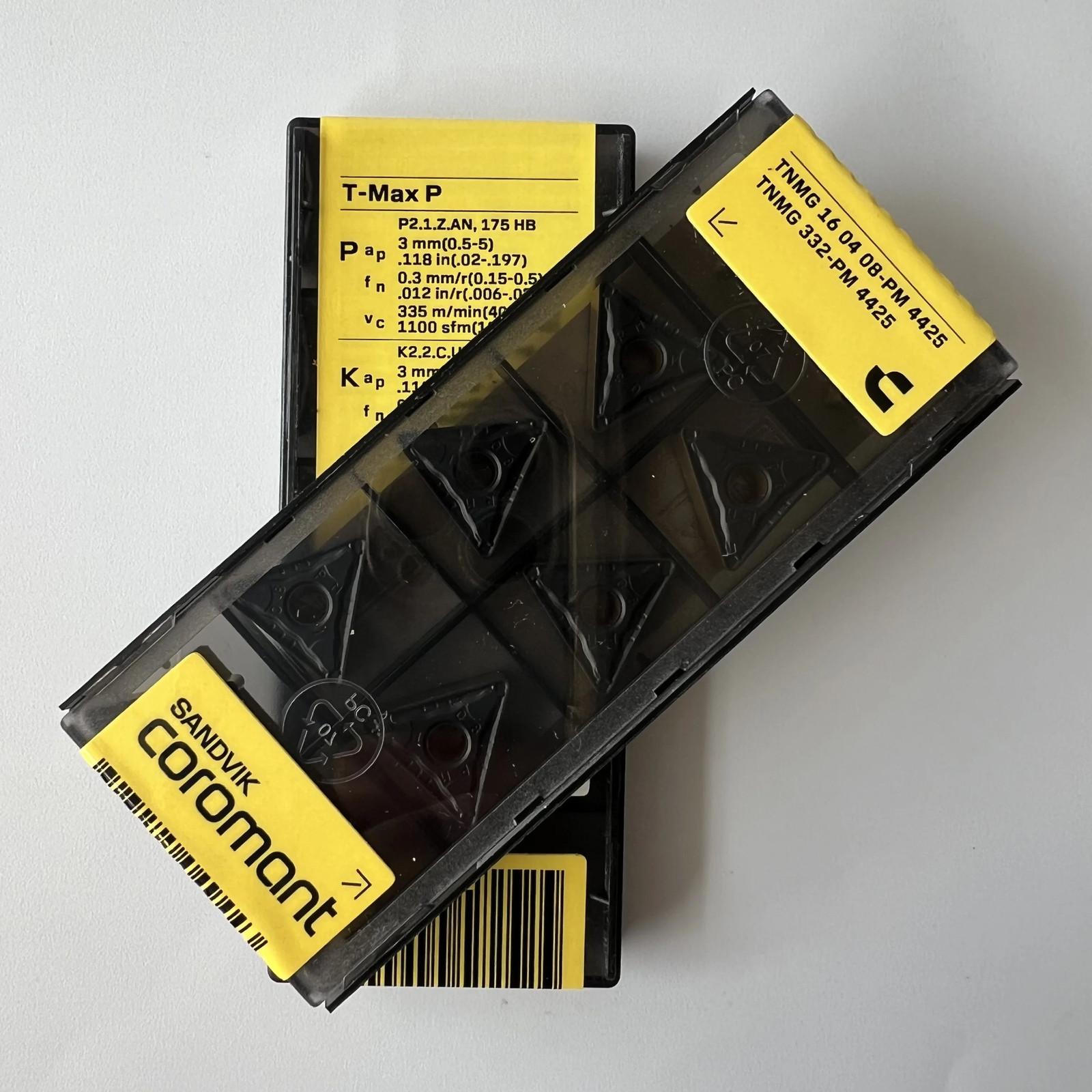 

SANDVIK / TNMG160408-PM 4425 / Industrial indexable Carbide Inserts 10 Pcs