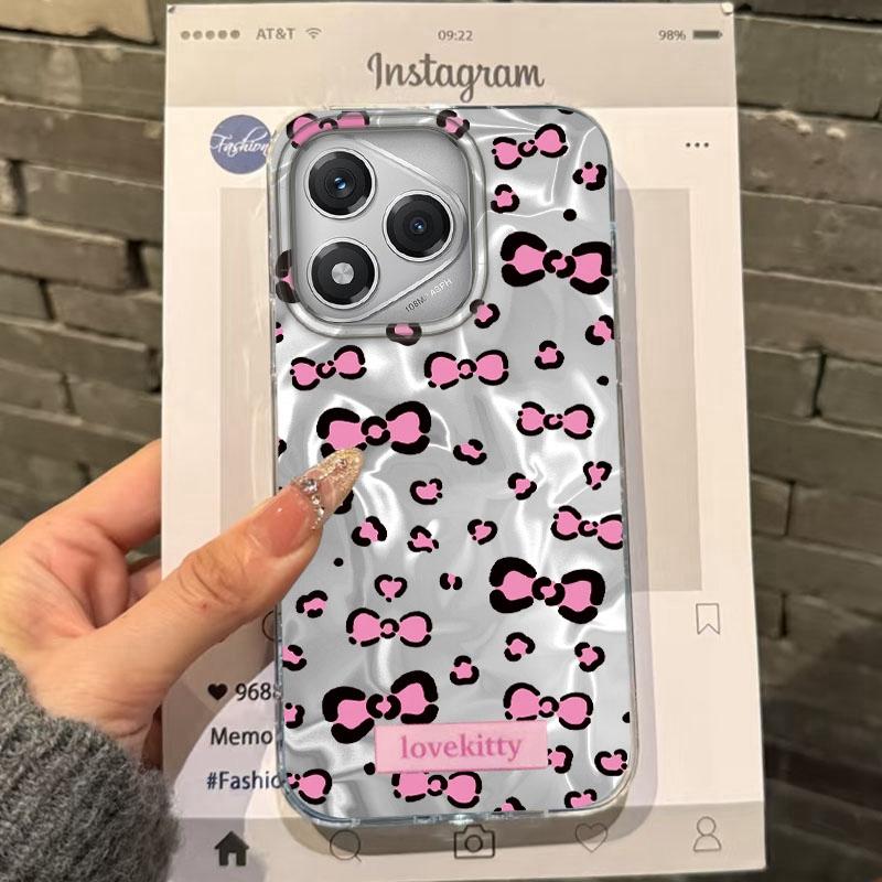 Summer Cute Heart Bow Cherry Girls Phone Case For Honor 400 Pro X9c Magic7 Magic6 200 Lite Smart X9a X8a X8b X8c X7c Funda Cover
