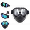 Adjustable Retro Full Face Mask Shield Goggles Glasses With Windproof And Anti-snow Blindness Features