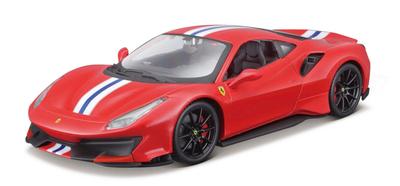 Bburago Scale Ferrari 488 Pista Red Race Sports Car Diecast Model Car Finished Product 1/24 / 18-26026