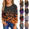 Children's Casual Three-quarter Sleeve Round Neck Top