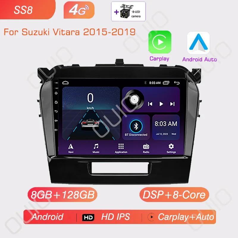 4G Android 13 Radio For Suzuki Vitara 2017 2018 2019 2020 Car stereo Multimedia Player Carplay Auto GPS navigation