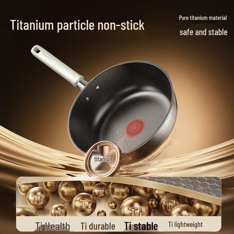SUPOR Non-Stick Titanium Frying Pan with Lid