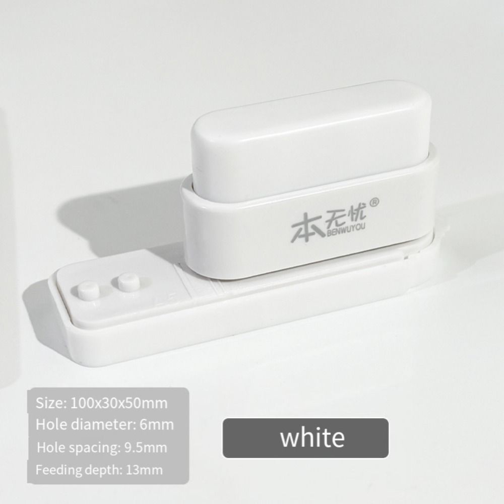 Portable Hand Account Hole Puncher 6mm Standard Hole Punch 5-Hole Paper Punch School Supplies