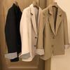 Casual Suit Coat Women New  Spring Autumn Loose Khaki  Black White Jacket