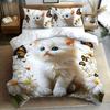 Comforter 2/3Pcs Bedding Set Digital Print Cartoon Cat Animal Designs The 3D Digital Plant Print 1 1/2 S Set