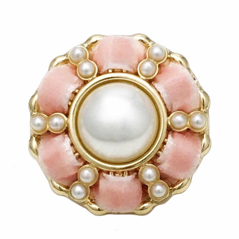 Luxury Handwoven Metal Pearl Diamond Coat Buttons