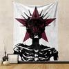 Bohemian Skull Punk Dark Art Tapestry, Wall Hanging Decor for Living Room Bedroom Dorm, Perfect Gift for Women Men