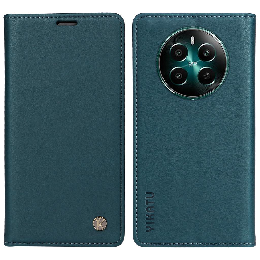 YIKATU YK-001 For Realme Narzo 70 5G/Narzo 70 Pro 5G/P1 5G/12 4G/12+ 5G Case Stand Leather Phone Cover Strong Magnetic Closure