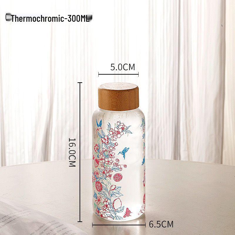 Color-Changing Temperature-Sensitive Glass Cold Brew Cup, 550ml High Borosilicate Large Capacity. Default