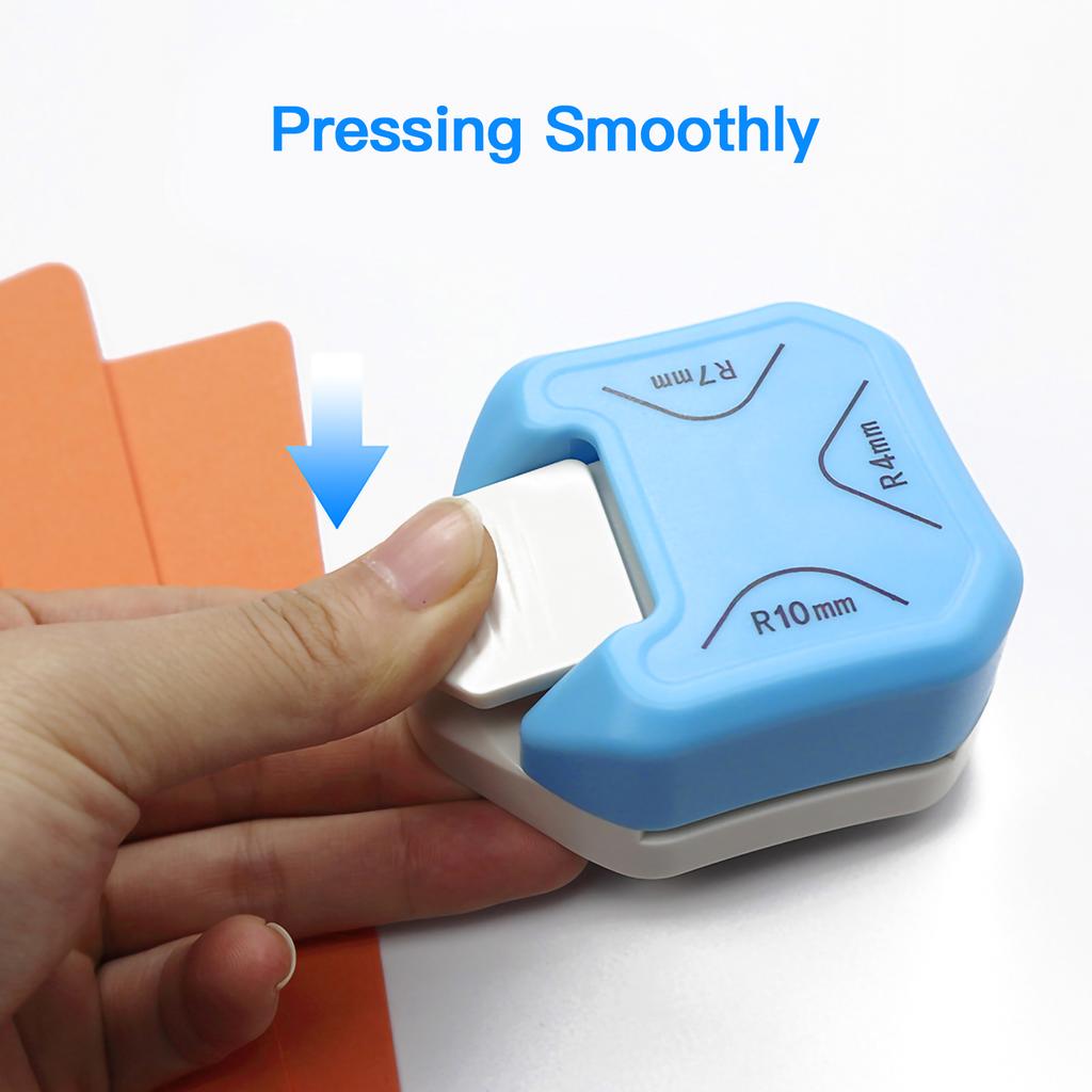 Corner Rounder Punch 3 In1 R4/R7/R10mm Round Corner Trimmer Cutter for Card Craft Scrapbook