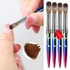 4Pcs/Set Kolinsky Sable Nail Art Brush Set Acrylic Brushe Durable Powder Brushes