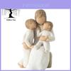 Affascinante Statuetta in Resina Madre e Bambino per Casa Camera da Letto Accento Decorativo Regalo