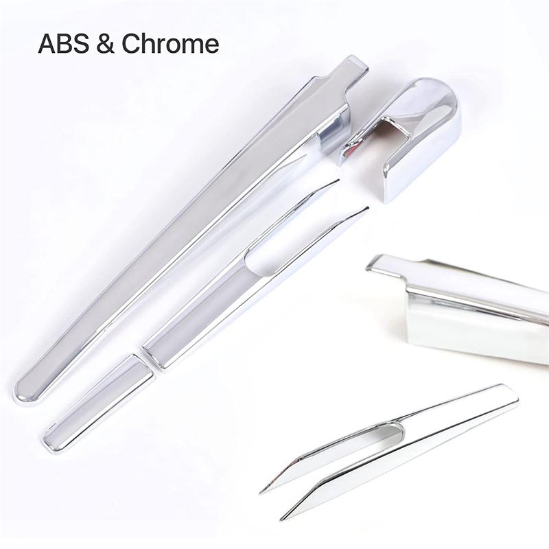 Car Wind Screen Trim ABS Chrome Rear Glass Wiper Nozzle Cover Tail Window Frame For Honda CRV CR-V 2017-