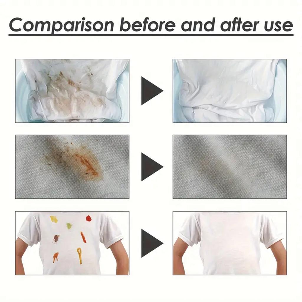 High-Efficiency Active Enzyme Laundry Detergent Stain Remover Fabric Grease Rust Preventer Quick Laundry Stain Remover
