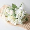 Artificial Flower Fake Peony Chrysanthemum Hydrangea Bouquet Faux Silk Floral Arrangements for Wedding Party Home Decor Table Centerpiece