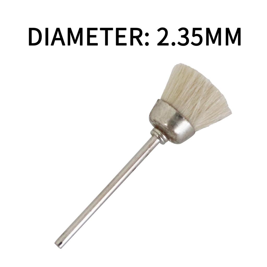 Draht-Radbürsten-Set, einschließlich Drahtbürsten-Set aus Messing und Stahl  (2,35/3 mm) Schaft für Zubehör, rotierende Werkzeuge, Polier- und Reinigungswerkzeuge