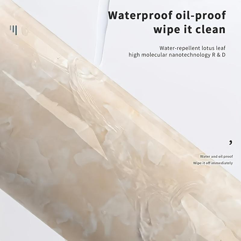 Premium Topaz Marble Self-Adhesive Wallpaper Roll - Thickened, Peel-and-Stick Contact Paper for Effortless Decor Upgrades