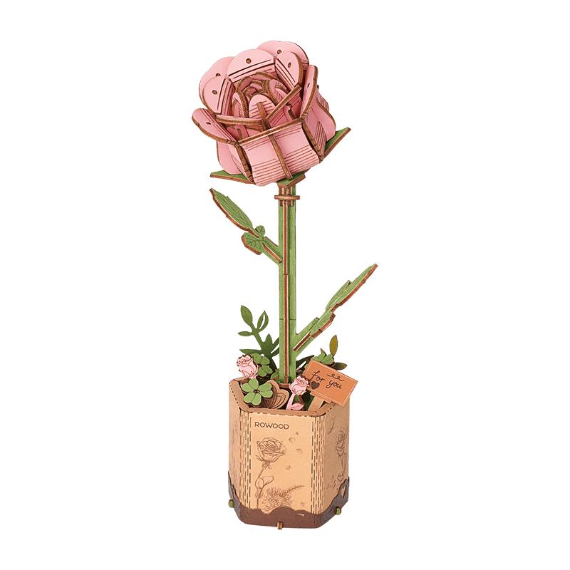 Ruowu Wooden Flower Building Block DIY Kits