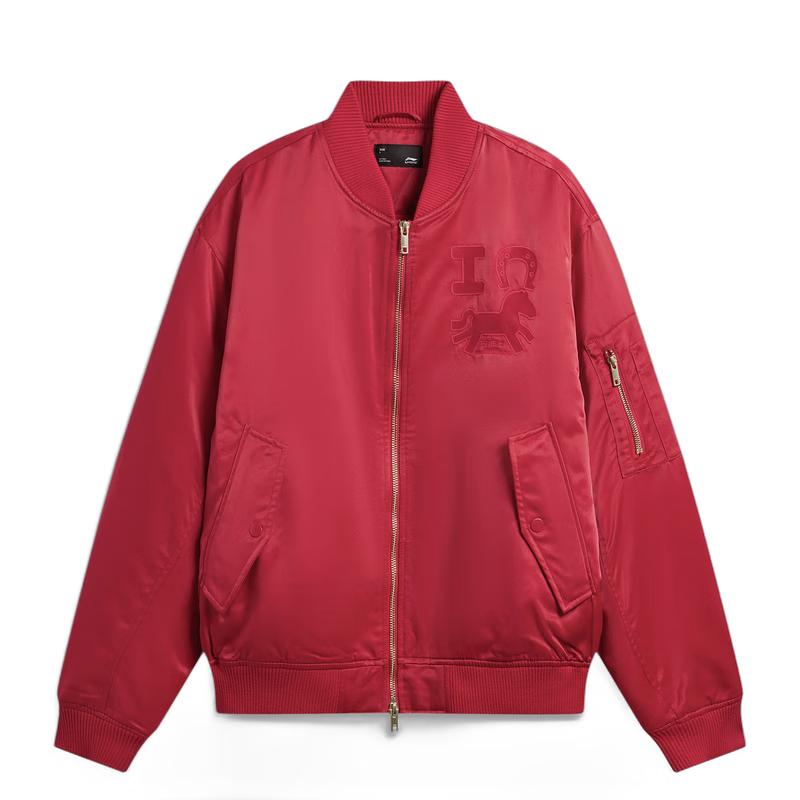 Li-Ning Unisex Embroidered Cotton New Year Sports Jacket AJMW199 XL