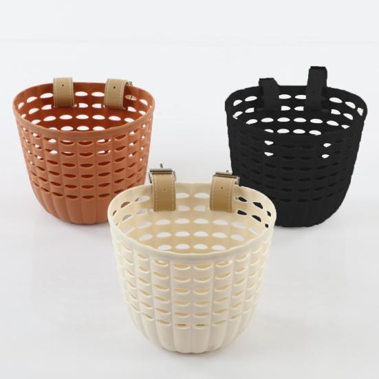 Kids Bike Front Basket Storage Box Large Capacity Strong Load-bearing Universal Easy To Install Bicycle Basket with Adjustable Straps