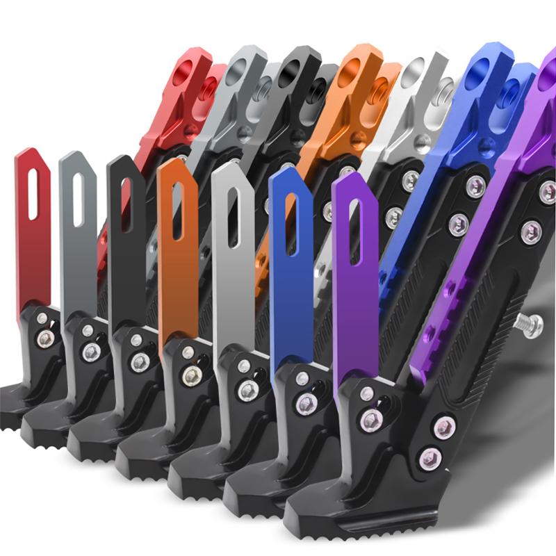 USER-X Adjustable CNC Metal Motorcycle Foot Bracket Kick Side Bracket Durable Corrosion Resistant Bracket Motorcycle Stand
