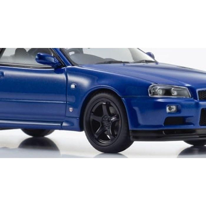 Kyosho 1/43 Nissan Skyline R34 GT-R V-Spec II (Bayside Blue) KS03936BL