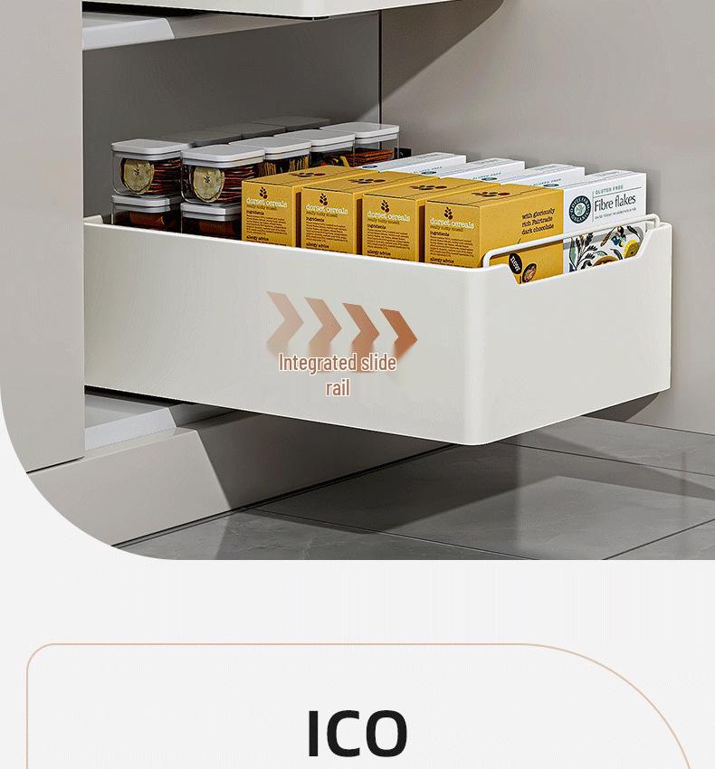 Multi-Functional Kitchen Pull-Out Storage Basket and Organizer Drawer