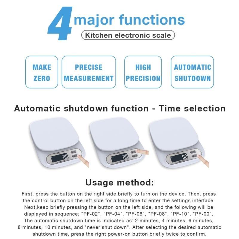 Digital Accuracy Scale For Ingredients LCD Screen Auto Shutdown 7kg Capacity top sale