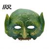 Accessoire de Costume en Matière Douce Masque de Lézard Vert pour Halloween, Masque Semi-Visage Texturé Réaliste, Accessoire de Masque Animal Léger en Mousse PU pour Fête,